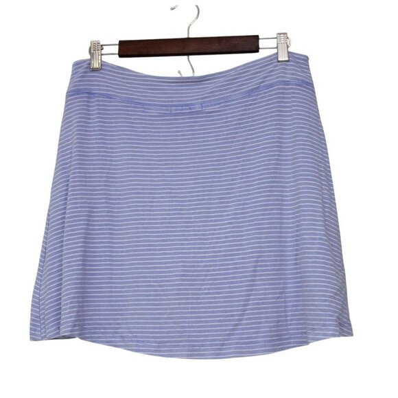 Fresh Produce Skirt Medium Periwinkle Striped Beach Coastal Resortwear Preppy - Picture 6 of 9